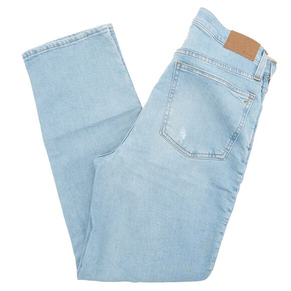 Madewell The Perfect Vintage Straight Danby Knee-Rip Edition Jeans Size 29 - Picture 3 of 16